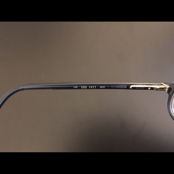 Authentic GUCCI black prescription glasses w/case! - Picture 7 of 8